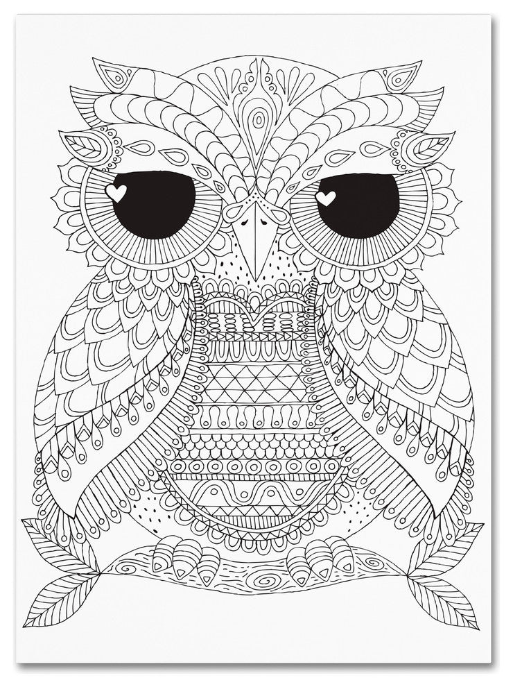 Hello Angel 'Owl Dude' Canvas Art, 19x14