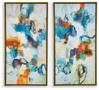 Casual Moments Framed Canvases, S/2