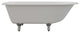 Cast-Iron Rolled Rim Clawfoot Tub 61" X 30" With No Faucet Drillings