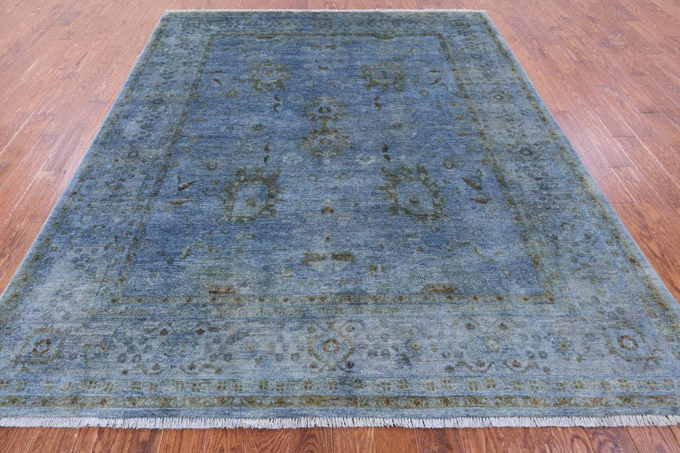 Overdyed Full Pile Handmade Wool Rug 8' 4" X 10' 1" - PR2395