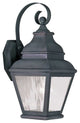 Exeter Outdoor Wall Lantern, Charcoal