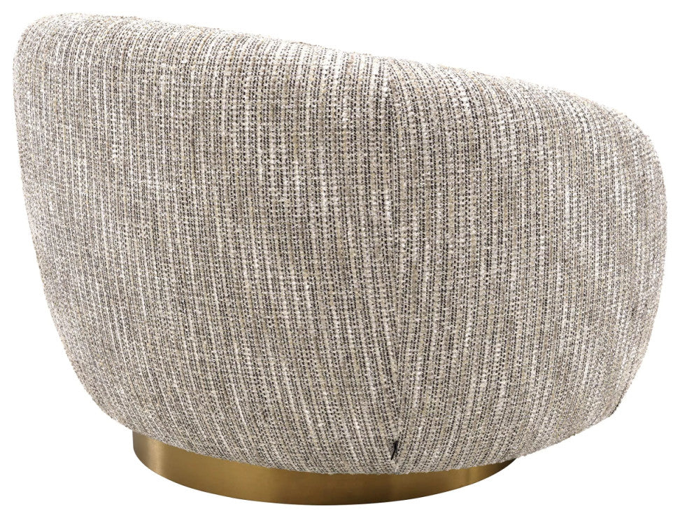 Round Upholstered Swivel Chair | Eichholtz Brice
