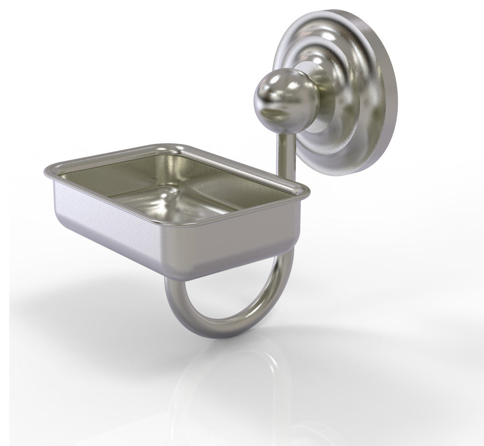 Que New Wall Mounted Soap Dish, Satin Nickel