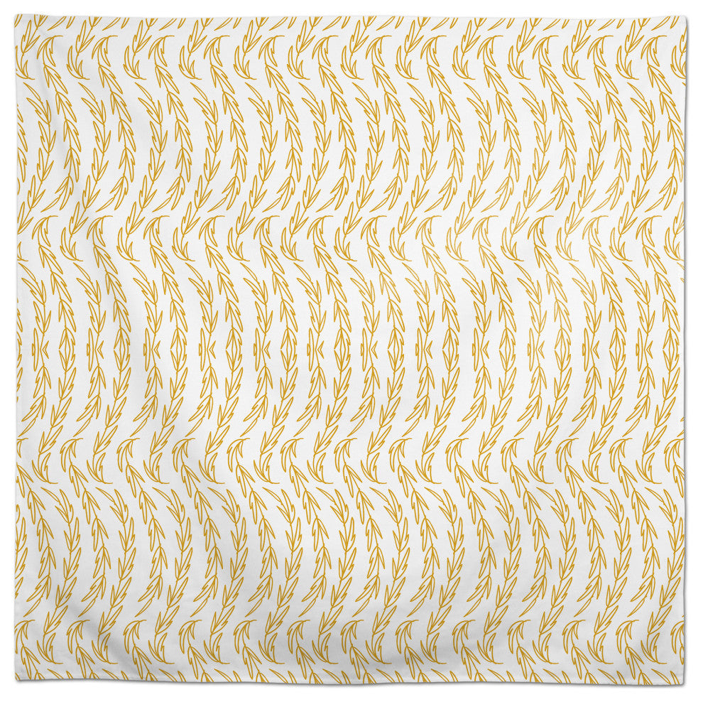 Vine Pattern Yellow 58x58 Tablecloth