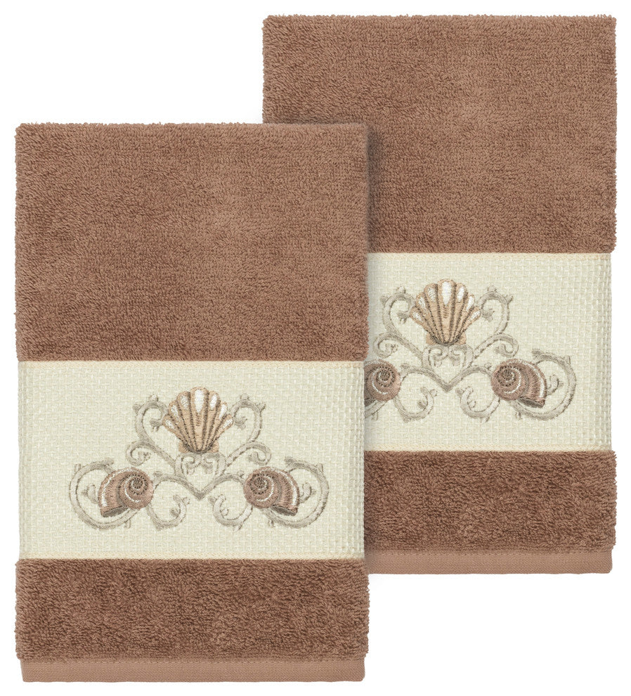 Bella 2 Piece Embellished Hand Towel Set