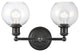 Innovations 341-2W-BK-G122-6 Concord 2 Light Vanity Light, Matte Black