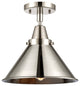 Innovations 447-1C-PN-M10-PN-LED Briarcliff 1 Light Flush Mount, Polished Nickel