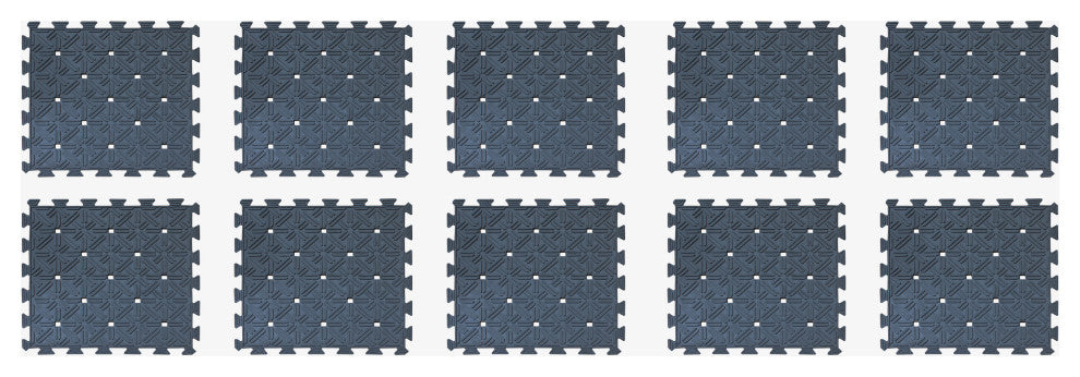 A1HC Rubber Interlocking Tiles 18"X18" Protective Flooring for Gym Equipment Mat