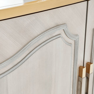 St. Charles Sideboard With Mirror, Dove Gray