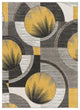 Well Woven Ruby Yolo Modern Geo Shapes Gold Runner Rug 2' x 7' Runner