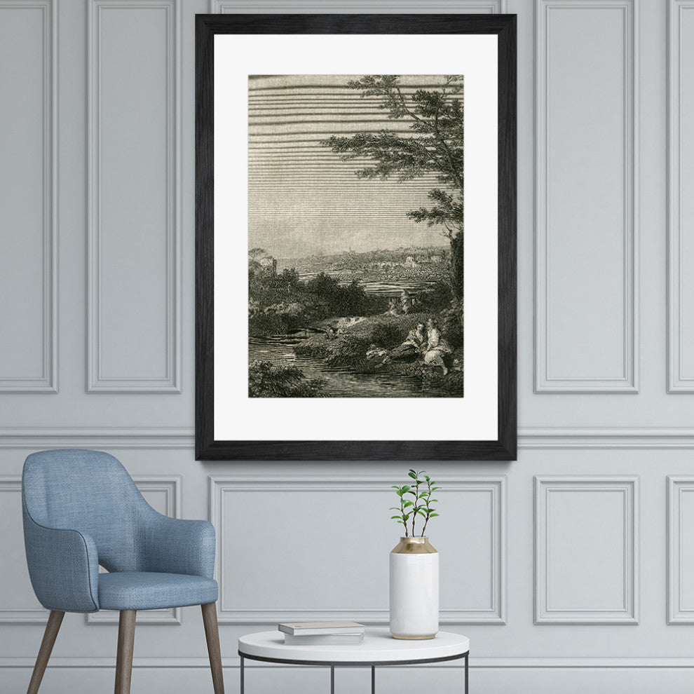 "The Waterfall" Matted and Framed, 52" X 36"