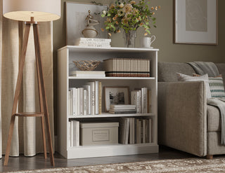 100% Solid Wood Modular Cabinet/Bookcase, White, 32"