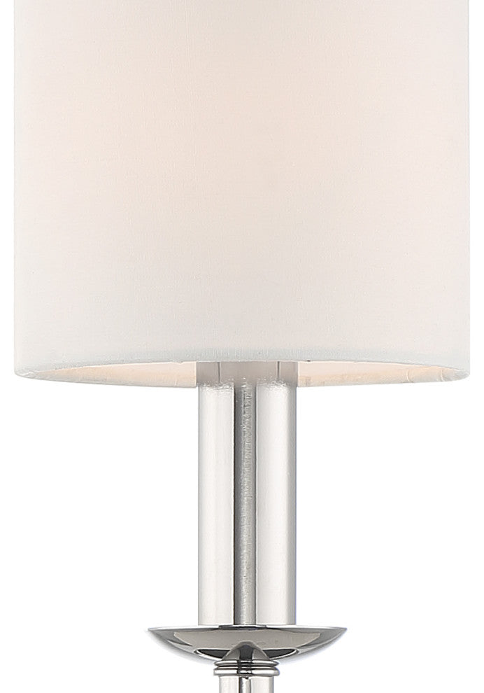 CRYSTORAMA BAI-A2101-PN Bailey 1 Light Polished Nickel Wall Mount