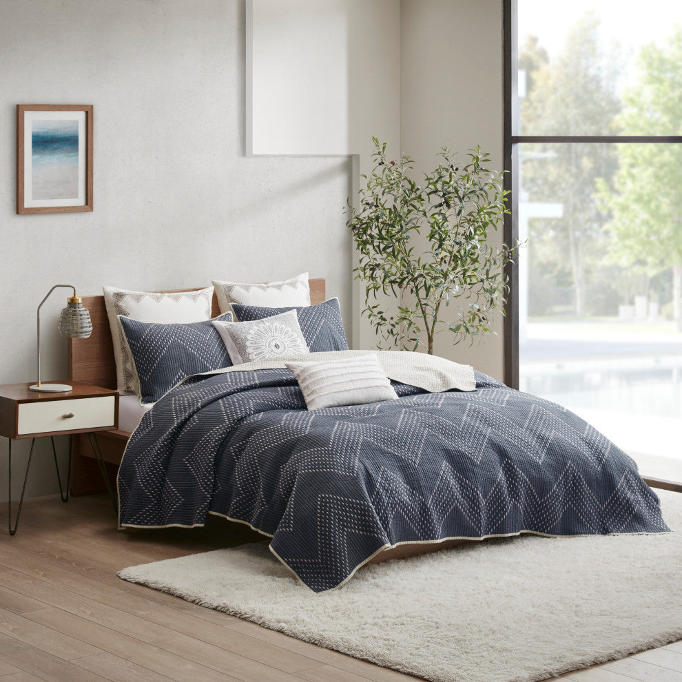 INK+IVY Pomona 3 Piece Coverlet Mini Set, King/California King
