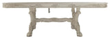 ACME Dresden Wooden Dining Table with Claw Legs in Bone White