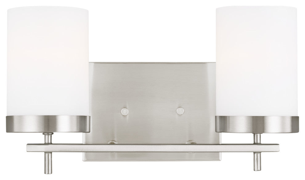 Zire 2-Light Bath, Brushed Nickel