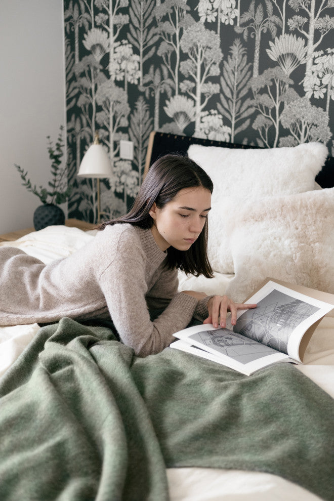 Recycled Alpaca Wool Blend Throws