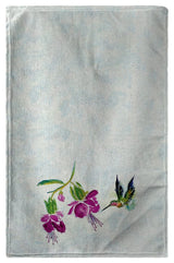 Betsy Drake Purple Hummingbird Beach Towel