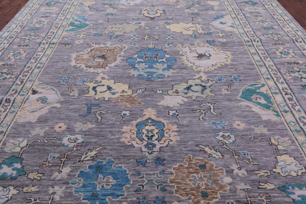 10' 1" X 14' 3" Turkish Oushak Hand-Knotted Rug - Q15639