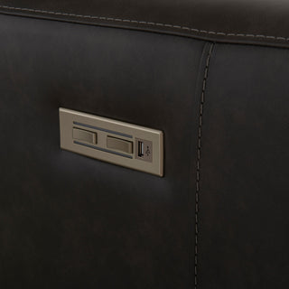 Bernhardt Germain Leather Power Motion Sofa