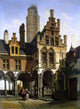 Francois Stroobant Courtyard of the Palace of Marguerite Wall Decal