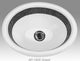 Hand Painted Sink AP-1505 "Shield" Burnished Platinum Donna Drop-In Sink.