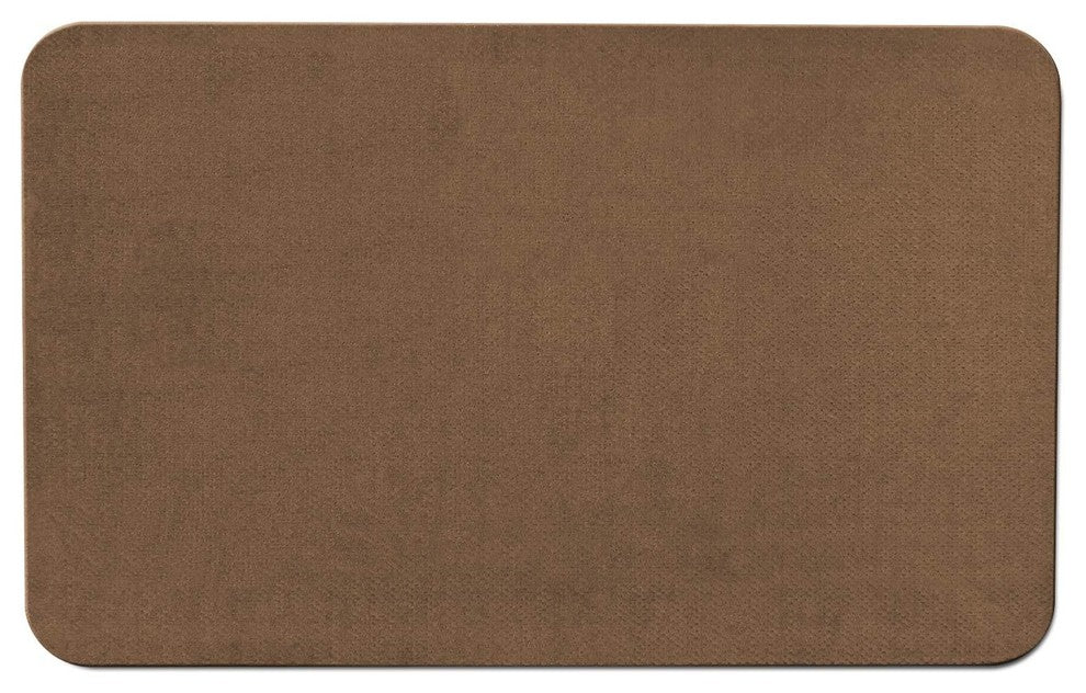 Skid-Resistant Area Rug Toffee Brown, 4'x6'