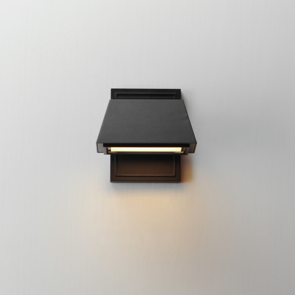 Maxim 52129 Mansard 6" Tall LED Outdoor Wall Sconce - Black