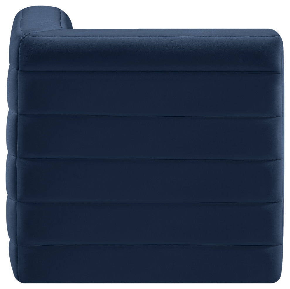 Quincy Modular Component, Navy, Corner Chair