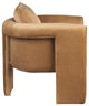 Sloan Velvet Accent Chair, Saddle