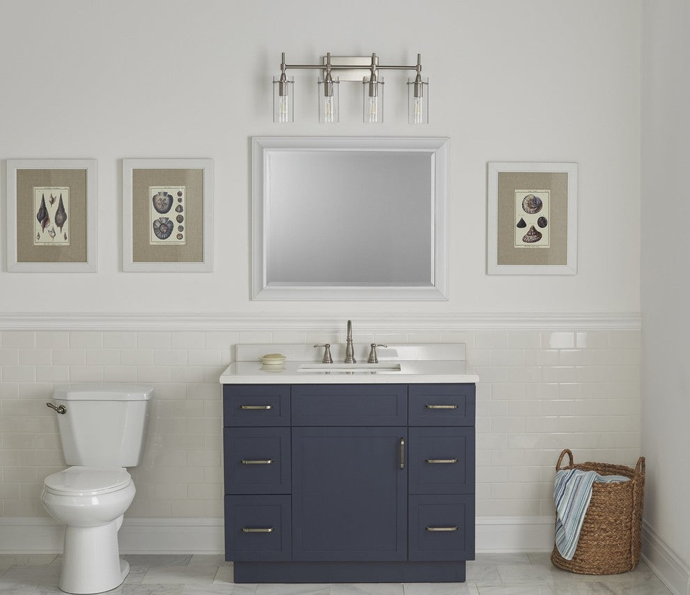 Effimero 4-Light Wall Sconce, Brushed Nickel