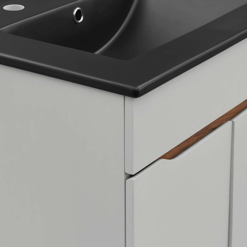 Harvest 24" Bathroom Vanity Gray Black -5357