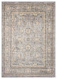 8" x 9" Gray Floral Vines Traditional Area Rug