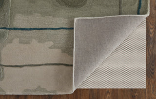 Ramiro R8885 Transitional/Industrial/Casual Rug, Blue/Green, 8'x10'