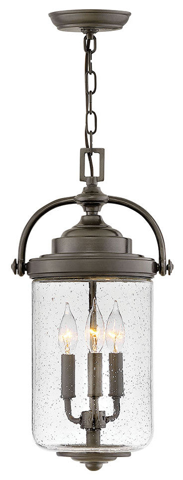 Hinkley Willoughby Medium Hanging Lantern, Oil Rubbed Bronze