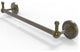 Prestige Regal 18" Towel Bar with Integrated Hooks, Antique Brass