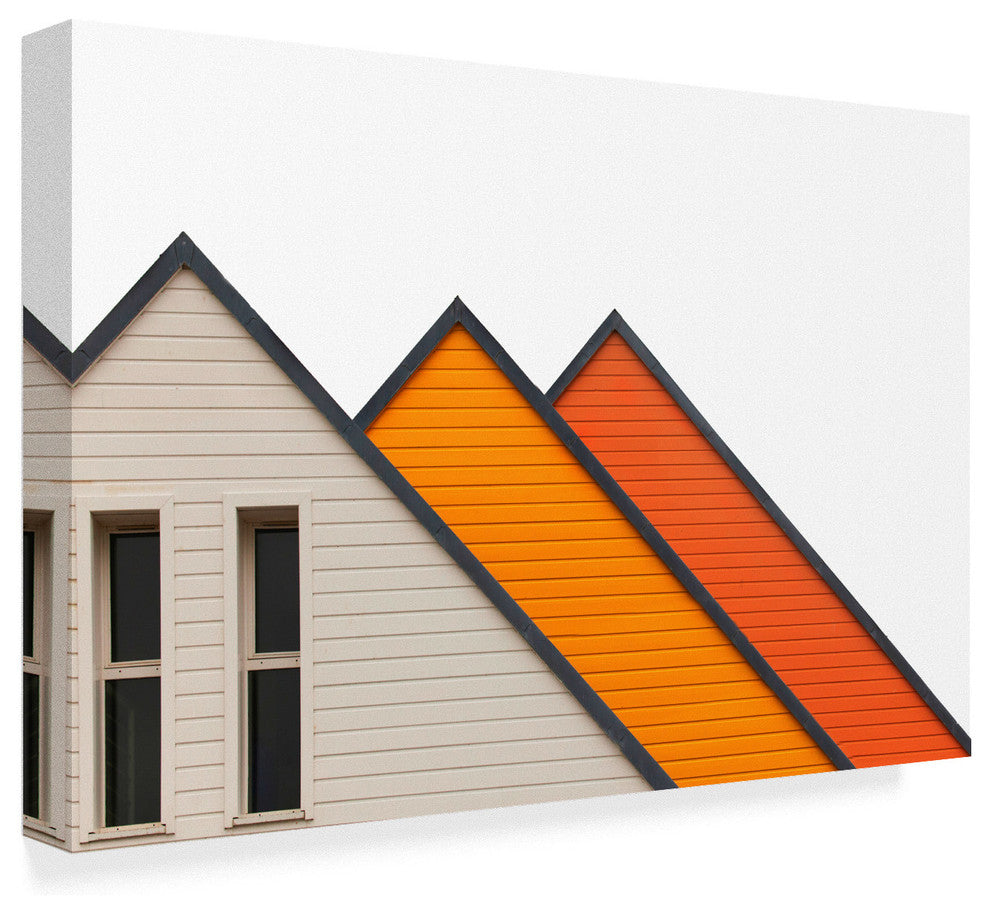 Massimo Della Latta 'Orange Homes' Canvas Art, 32"x22"