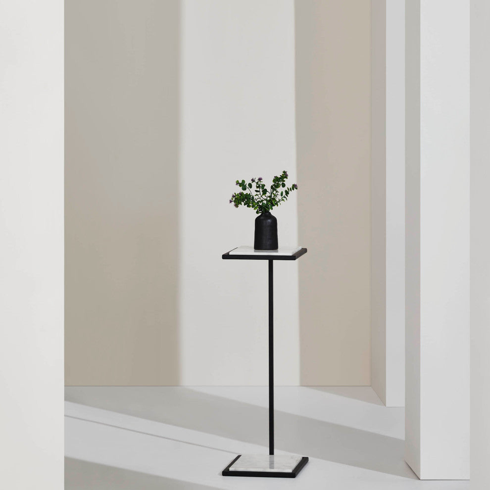 Danica Matte Black Side Table
