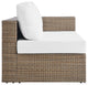 Convene Outdoor Patio Outdoor Patio 4-Piece Furniture Set, Cappuccino White