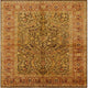Ahgly Company Indoor Square Mid-Century Modern Area Rugs, 4' Square