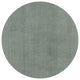HomeRoots 8' Round Polyester Slate Area Rug