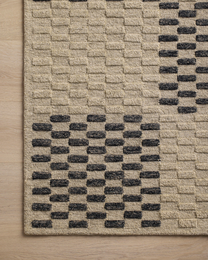Chris Loves Julia x Loloi Bradley Beige / Midnight 3' x 7' Runner Rug