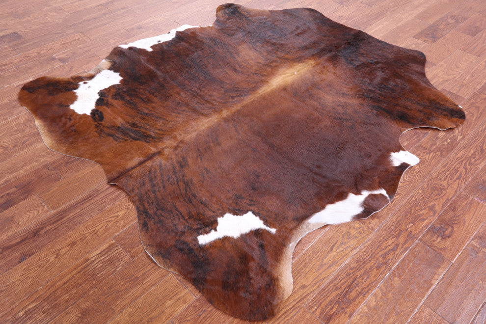 6' 4" X 5' 7" Natural Cowhide Rug C1979