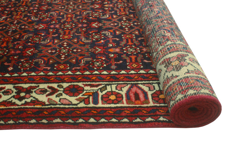 Fine Vintage Distressed Aiman Charcoal/Ivory Runner, 3'9 x 14'4