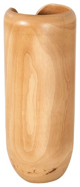 Interval Wood Vase, Natural, Medium