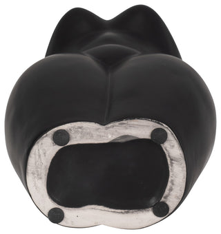 Dol, 12"H Torso Vase, Black