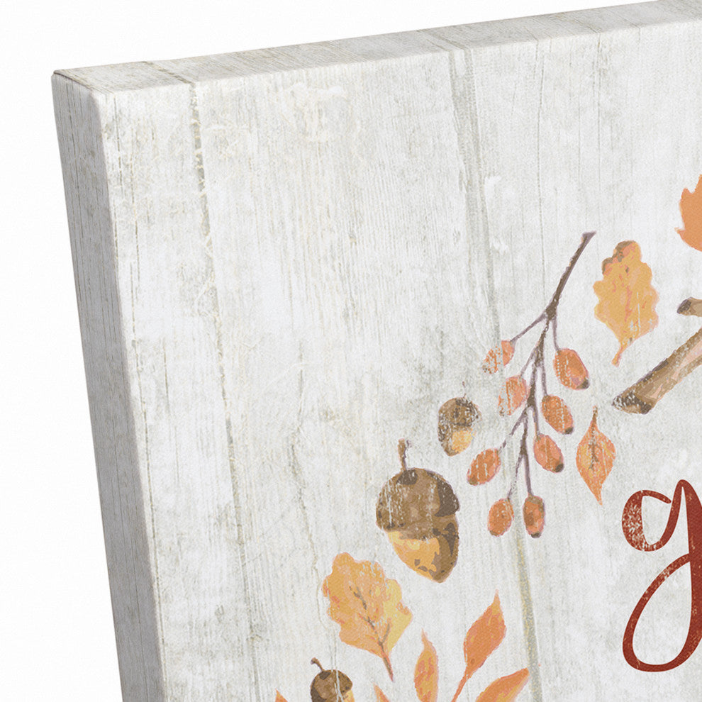 Grateful, Blessed & Turkey Obsessed Print on Canvas