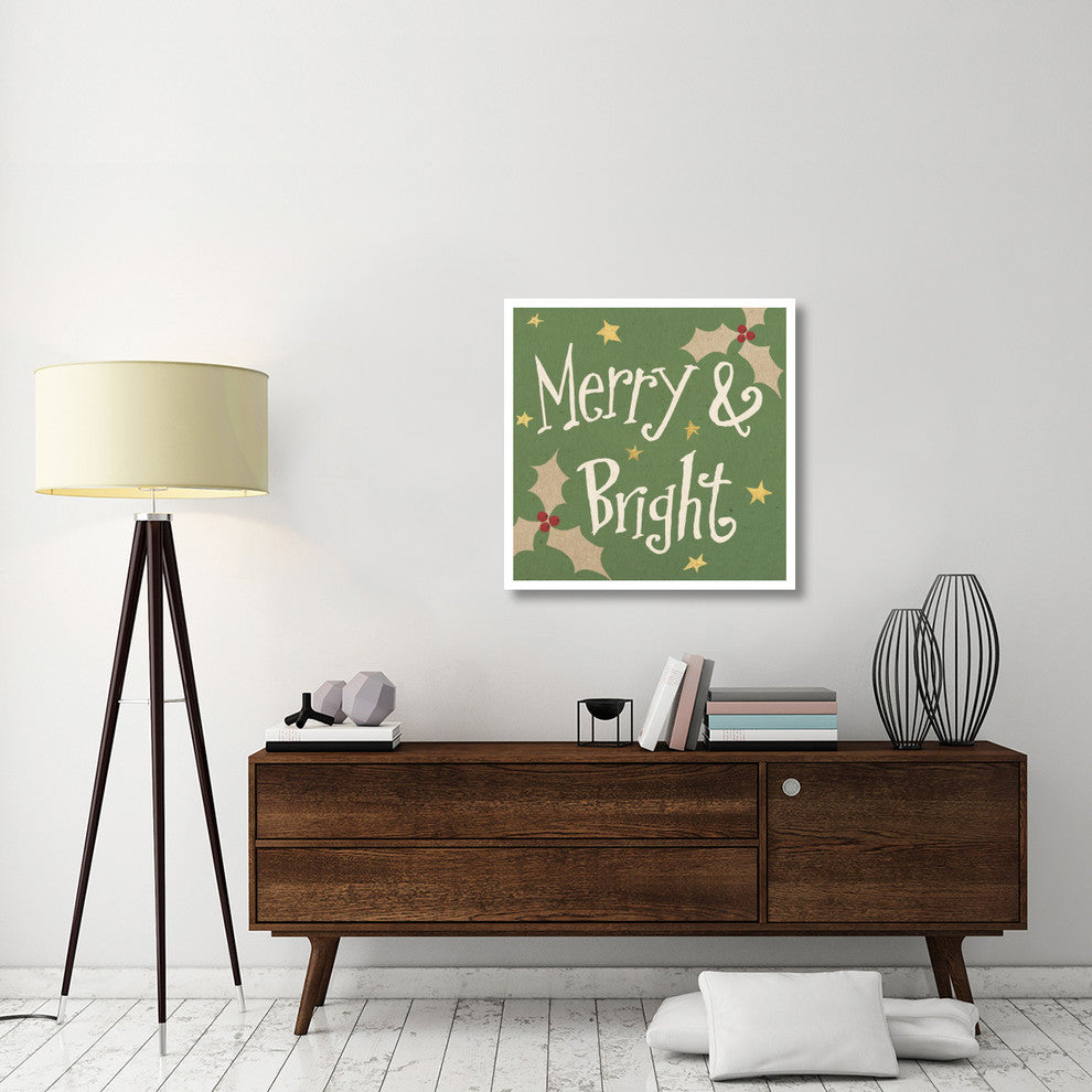 "Vintage St.Nick V" Digital Paper Print by Anne Tavoletti, 32"x32"