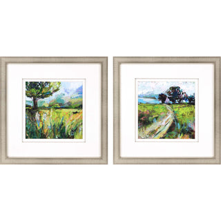 Wildflower Meadow, Set of 2, Green