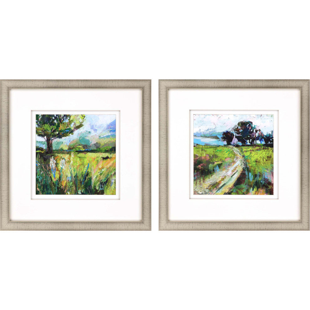 Wildflower Meadow, Set of 2, Green